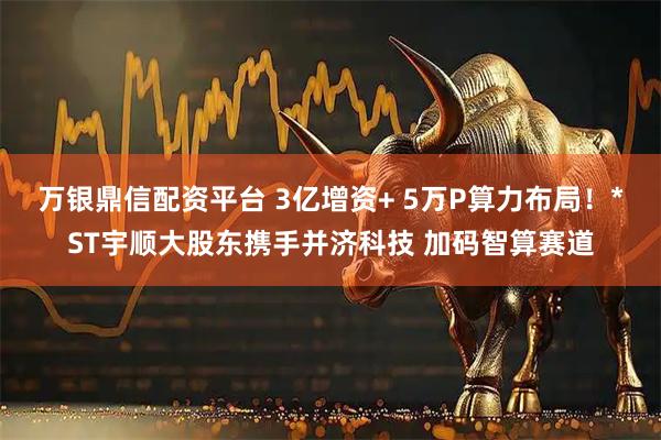 万银鼎信配资平台 3亿增资+ 5万P算力布局！*ST宇顺大股东携手并济科技 加码智算赛道